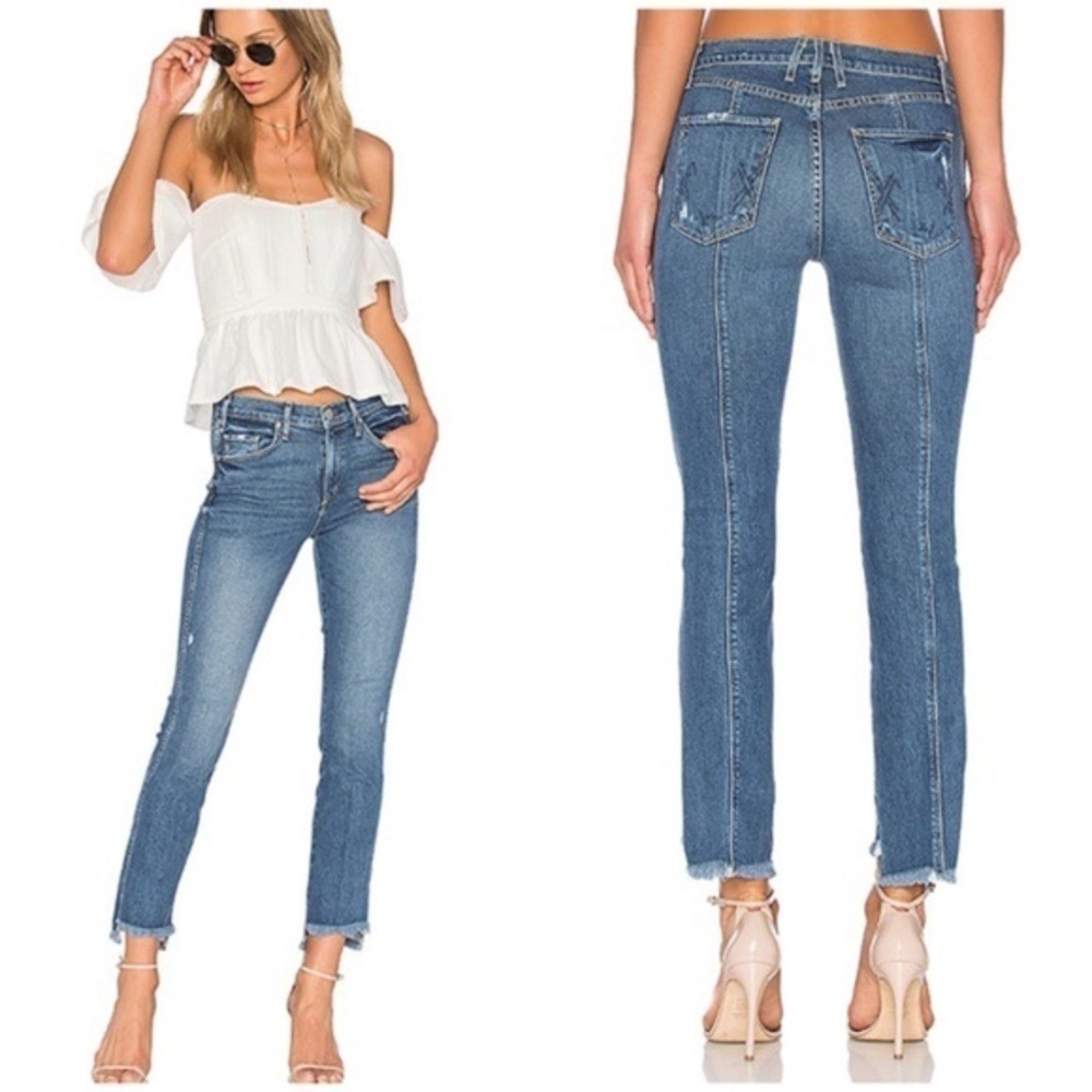 McGuire Denim Revolve Lido High Rise Step Hem Jeans in Beatriz Size 28
